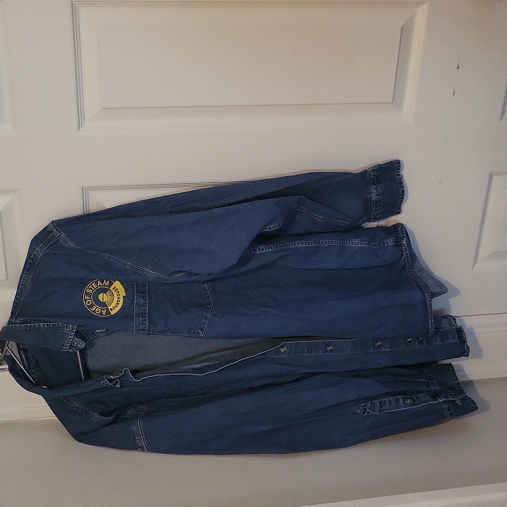 Port Authority Blue Casual Button Down Shirt